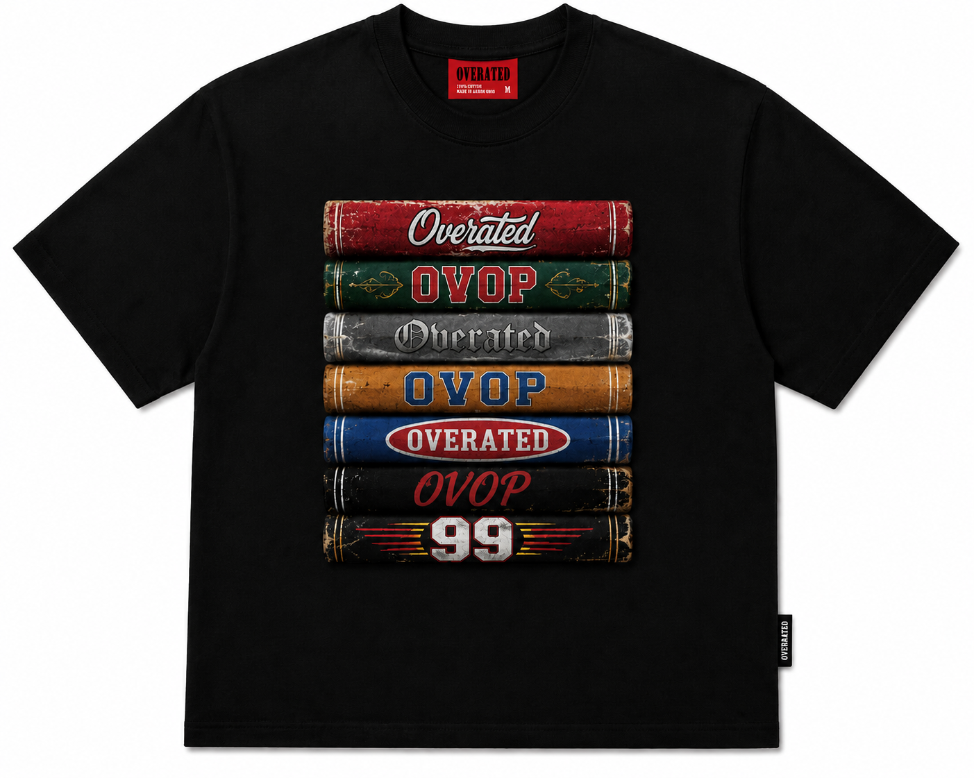 Stacked Books Tee